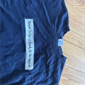 Black Graphic T-Shirt with Quote